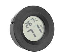 Cryfokt Termometro Igrometro per Rettili LCD Display Rapido per Registrazioni di Temperatura e umidità della Gabbia per Rettili (BLACK)