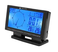 Cryfokt Termometro per Auto Multifunzionale con Display a Grande Schermo per la Misurazione della Temperatura Interna Ed Esterna del Veicolo per i Pendolari Giornalieri