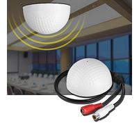 Cryfokt Testa del Microfono con Microfono HiFi Ad Ampio Raggio per il Monitoraggio del Suono per la Sicurezza CCTV, Mini Monitor Ad Alta sensibilità per Banca, Sala Esami