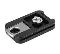 Cryfokt Testa del Treppiede, Piastra a Sgancio Rapido Antiscivolo QR-60 in Lega di Alluminio Leggera per la Sicurezza della Fotocamera