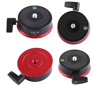 Cryfokt Testa Panoramica Realizzata in Lega di Alluminio di Alta qualità, Controllo della Registrazione a 360° con Livella a Bolla per Ottenere Immagini Precise