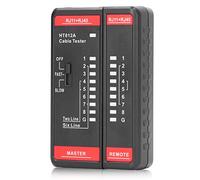 Cryfokt Tester per Cavi di Rete Efficiente Strumento di Test per Cavi della Telefonica RJ11 RJ45 per la Misurazione HT812A per la Manutenzione Dell'ingegneria di Rete di Cablaggio ABS