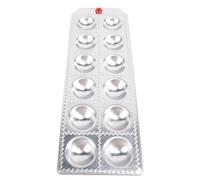 Cryfokt Tortellini Maker 12 Fori in Alluminio Rotondo Efficiente Utensile