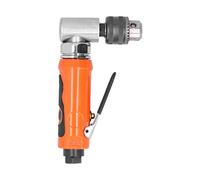Cryfokt Trapano Pneumatico, Testa a Gomito Ad Angolo Retto da 90 Gradi, Mandrino da 1/4 di Pollice, capacità 6 Mm, 1500 Giri/min, Corpo in Acciaio Legato, con Chiave e Ugello Dell'aria, (stile