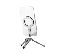 Cryfokt Treppiede Magnetico Versatile per Telefono con Cuscinetto in Gomma Antiscivolo e Interfaccia Cold Shoe, Impugnatura da Tavolo Multi-angolo per Registrazione Video o Streaming Live