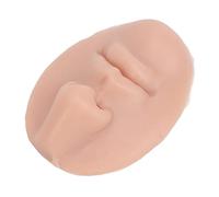 Cryfokt Trio Modello di Piercing Al Naso in Silicone con Bocca per Esercitazione Ed Esposizione, per Piercer Principianti (Colore della pelle medio)