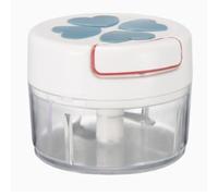 Cryfokt Tritatutto Manuale, Funzionamento Semplice con Corda Trita Aglio, Taglia Verdure con Componenti Rimovibili per Verdure, Frutta, Noci, Carne, Alimenti per Bambini (BLUE)