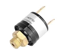 Cryfokt Valvola di Commutazione del Controllo della Pressione Dell'aria in Acciaio Inossidabile Durevole per Pompa del Compressore D'aria, Preimpostazione 110-140 PSI, Montaggio Universale