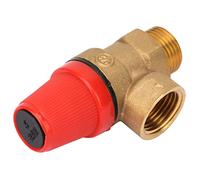 Cryfokt Valvola di Sicurezza in Ottone G1/2'' Valvola a Molla di qualità Premium per il Controllo della Pressione Negli Impianti di Riscaldamento (3Bar DN15)