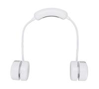 Cryfokt Ventola per Collo Portatile, Ventola della Catena del Collo Operato a Batteria Risolto di Nuovo Calmo Paragrafo 3 velocità per l'home Office (WHITE)