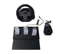 Cryfokt Volante da Gioco con Display LED Dinamico a Pedale per PC e Interruttore Esperienza di Corsa a 270 Gradi Controllo Ad Alta Precisione
