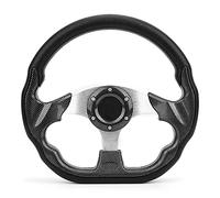 Cryfokt Volante per Auto, Volante con Telaio in Alluminio a 6 Fori per Drifting/