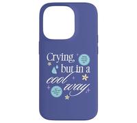 Crying But in a Cool Way Funny Graphic Custodia per iPhone 14 Pro