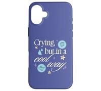 Crying But in a Cool Way Funny Graphic Custodia per iPhone 16 Plus