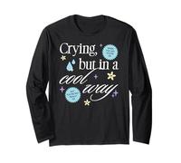 Crying But in a Cool Way Funny Graphic Maglia a Manica