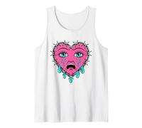 Crying Heart Tattoo - Traditional Old School Tattooed Inked Canotta