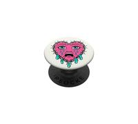 Crying Heart Tattoo - Traditional Old School Tattooed Inked PopSockets PopGrip Adesivo