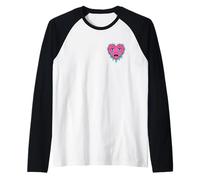 Crying Heart - Traditional Tattoos, Old School Tattoo Flash Maglia con Maniche Raglan