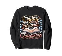 Crying Over Fictional Characters Lettore di Libri - Felpa