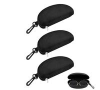 Crynvor 3 Pezzi Custodia Occhiali Rigida da Sole, Portaocchiali Astuccio Rigido, Portatile Porta Occhiali Rigido da Vista, Astuccio Occhiali, Eyeglasses Case, per Occhiali da Sole,Occhiali da Lettura