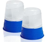Cryocup Cryocup - Set di 2 coppette massaggianti per il dolore o la routine di bellezza, massaggio con ghiaccio, rullo per ghiaccio viso, massaggiatore per ghiaccio, prodotto negli Stati Uniti