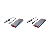 Cryofu 2 alloggiamenti M2 SSD M.2 a USB 3.1 Gen 2 10Gbps NVMe SSD per NVMe PCIE M Key/ (B+M) Key SSD, alloggiamento M2 SSD OTG