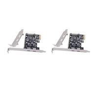 Cryofu 2 schede di espansione PCI-E X1 a 2 porte di tipo C, USB 3.2 GEN1, 5 Gbps, chip ASM1042, per desktop