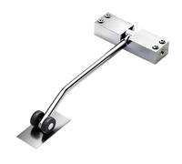 Cryofu Chiudiporta automatico argentato, chiudiporta a molla regolabile, chiudiporta con zanzariera, chiudiporta per chiudere porte