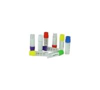 Cryom Aster 4 Tiny 6100 Kryor Eye - 2,0 ml, filettatura maschio, tappo a vite bianco laterale anello di supporto 1D codice a barre (confezione da 500)