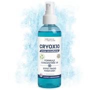 CRYOX10 Lozione Crioterapica 1:6 - Spray Rinfrescante per Muscoli, Gambe Pesanti, Articolazioni e Cellulite | Uso Diretto o con Garza, Asciugamano o Bendaggio | Trattamento Freddo (250)