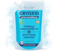 CRYOX10 Lozione Crioterapica 1:6 - Spray Rinfrescante per Muscoli, Gambe Pesanti, Articolazioni e Cellulite | Uso Diretto o con Garza, Asciugamano o Bendaggio | Trattamento Freddo (5000)