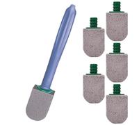 Cryptadg 6 Pezzi Pietra Pomice WC, Pietra Pomice Detergente WC con Manico | Professionale, Spazzola per Sostituibile Pumice Stone Toilet, Naturale Cleaning Block per Pulizia Cucina Bagno Piscina Casa