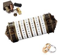 Cryptex Da Vinci Code Lock Box Puzzle Lock regali san valentino regalo per lui lei Alfabeto Compleanno Idee Regalo Natale Donna Uomo Amiche Lui Lei Coppia Papà Mamma
