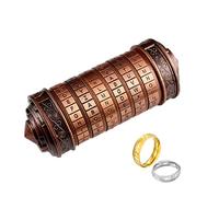 Cryptex - Scatola di puzzle da Vinci codice mini serratura Cryptex con scomparti nascosti compleanno di San Valentino misterioso regalo di compleanno per famiglia e amici