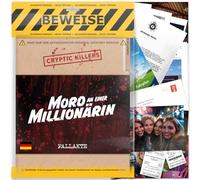 Cryptic Killers Cold Case - Gioco da tavolo tema detective, bisogna risolvere il caso di un omicidio, gioco per adulti, titolo del caso: “Morte di una milionaria”