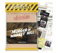 Cryptic Killers Gioco misterioso omicidio irrisolto - Cold Case Files Investigation Detective Evidence & Crime File - individui, appuntamenti serali e giochi di festa- Omicidio a Market Hill