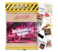 Gioco misterioso omicidio irrisolto - Cold Case Files Investigation - CRYPTIC KILLERS - Indizi investigativi/prove - Risolvi il crimine - Per individui, serate e gruppi di feste - "Murder in Miami"