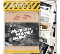 Cryptic Killers Gioco misterioso omicidio irrisolto - Cold Case Files Investigation Detective Evidence & Crime File - individui, appuntamenti serali e giochi di festa- Omicidio a Merivale Manor