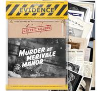 Cryptic Killers Gioco misterioso omicidio irrisolto - Cold Case Files Investigation Detective Evidence & Crime File - individui, appuntamenti serali e giochi di festa- Omicidio a Merivale Manor