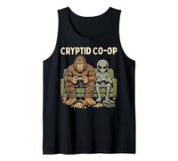 Cryptid Co-Op Sasquatch Bigfoot Alien Playing Video Games Canotta