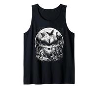 Cryptid Legends Moonlight Folklore Paranormale Mistero Arte Canotta