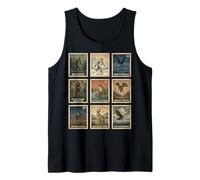 Cryptid Stamp Set Bigfoot Yeti Mothman Legendary Creatures Canotta