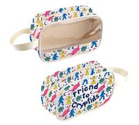 Cryptids Lover Gift Cryptozoology Gift Friend to Cryptids Clear Cosmetic Bag Cryptid Creatures Gift, Cryptidsbag