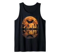 Cryptids Moon Scene Bigfoot Alien Loch Ness Mistero Canotta