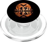 Cryptids Moon Scene Bigfoot Alien Loch Ness Mothman PopSockets PopGrip per MagSafe