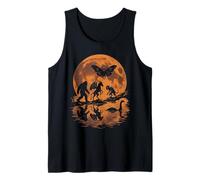 Cryptids Moon Scene Bigfoot Loch Ness Creature Misteriose Canotta