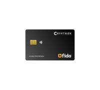 Cryptnox FIDO2 NFC Security Key Card - FIDO2 Level 1 Certified - Accesso senza password e 2FA via NFC o Contatto - Funziona con Windows, Mac, iOS, Android - Scheda Tap-to-Login ultra sottile