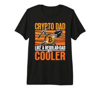 Crypto Dad Come Un papà Normale ma criptovaluta Blockchain Maglietta Premium