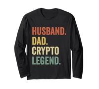 Crypto Dad Divertente Regalo cripto per Marito e papà Maglia a Manica