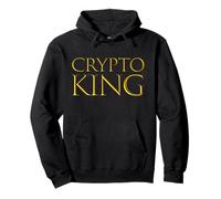 Crypto King Blockchain Caso d'uso Criptovaluta Mining BTC Felpa con Cappuccio